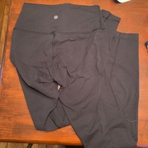 Black Lulu Lemon High Waist Leggings